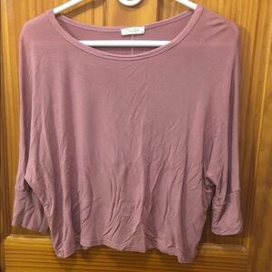 Dusty Mauve Long Sleeve Women's Top